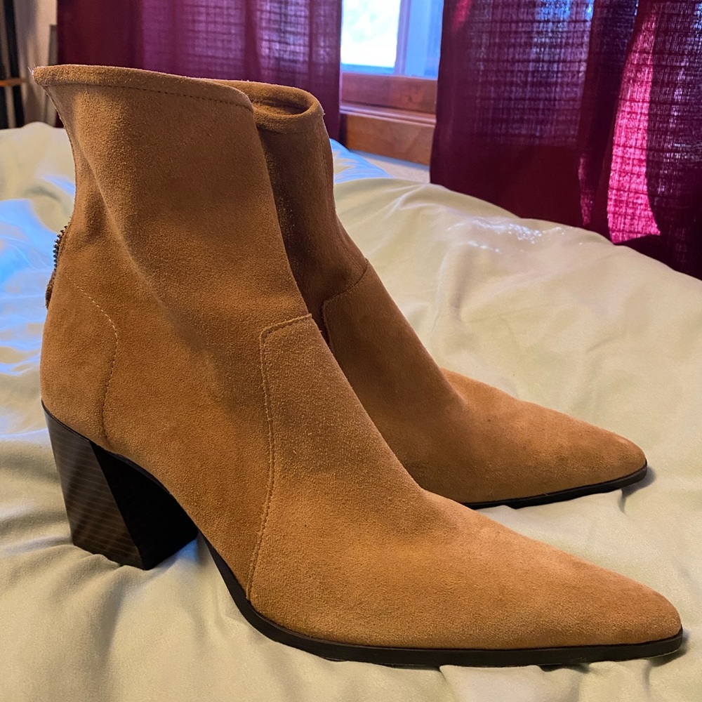 Zara suede booties
